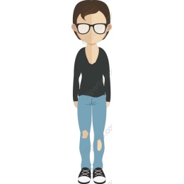 Trendy Casual Character
