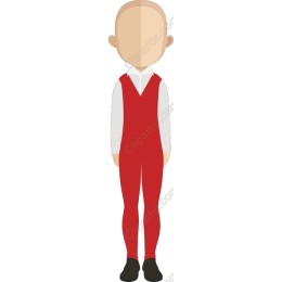 Charming Red Outfit Character