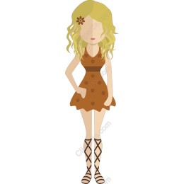 Whimsical Blonde Woman