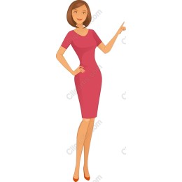 Elegant Woman in Pink Dress