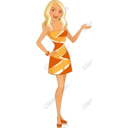 Stylish Orange Dress