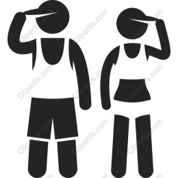 Playful Saluting Characters