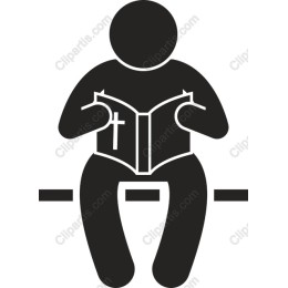 Spiritual Reflection - Person Reading with Cross