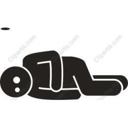 Minimalist of a Lying Figure