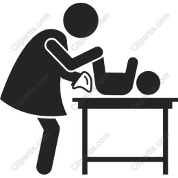 Nurturing Caregiver Changing Baby