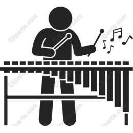 Musician Playing Xylophone