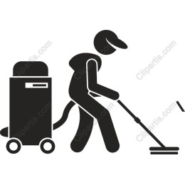 Professional Cleaner in Action