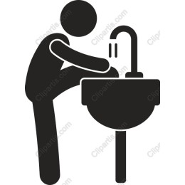 Person Washing Hands at Sink