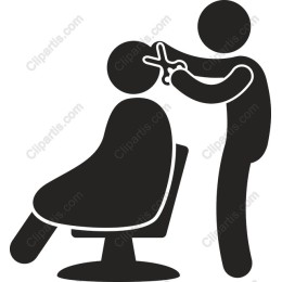 Professional Barber Cutting Hair