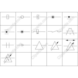 Geometric Icons Set - Monochrome Minimalist