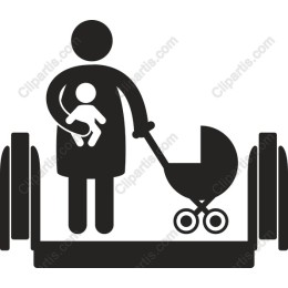 Mother and Child Stroller