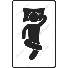 Minimalist Sleeping Person