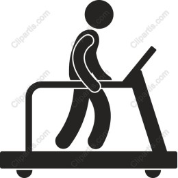 Treadmill Walking Icon - for Fitness Projects