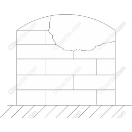 Cracked Brick Wall