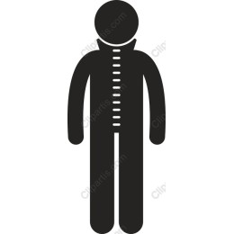 Minimalist Person in Zippered Jacket