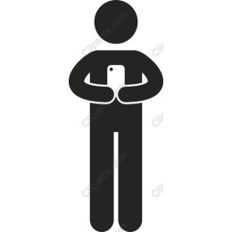 Modern Character with Smartphone