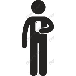 Modern Person Holding Phone
