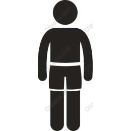 Male Figure in Athletic Shorts