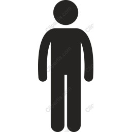 Minimalist Black Human Figure