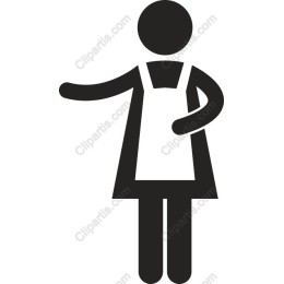 Elegant Waitress Icon