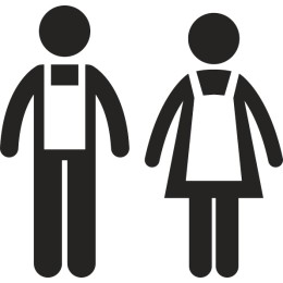 Professional of Apron-Wearing Figures