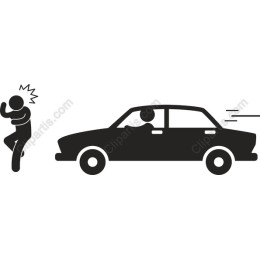 Startled Pedestrian