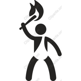 Empowered Figure with Torch