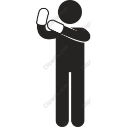 Minimalist Waving Person