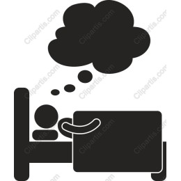 Dreaming Figure in Bed