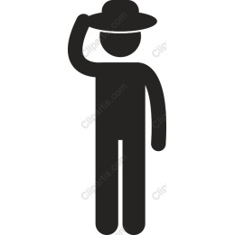 Saluting Figure