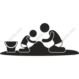 Joyful Family Sand Play