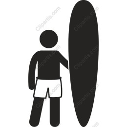 Surfer with Surfboard