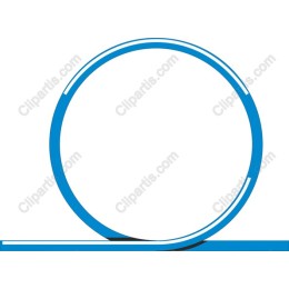 Modern Blue Circular