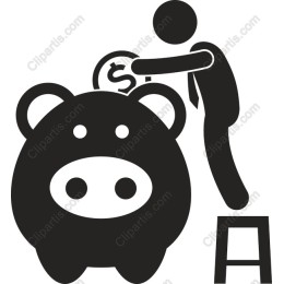 Financial Savings Piggy Bank