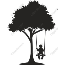 Child Swinging Under Tree