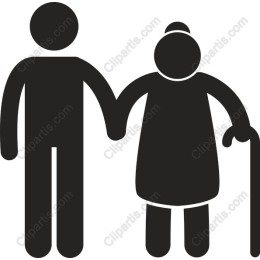 Elderly Couple Holding Hands