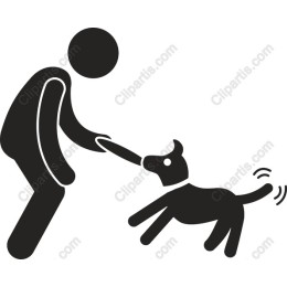 Playful Person and Dog