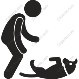 Joyful Person and Dog