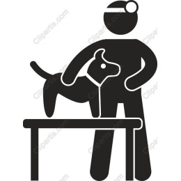 Veterinarian and Dog