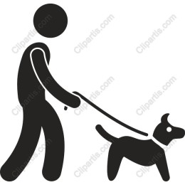 Person Walking Dog