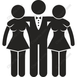 Groom with Two Brides