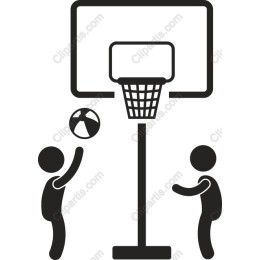 Playful Basketball Scene