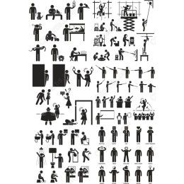  Stick Figures Clipart Set