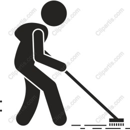 Minimalist Cleaning Person