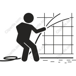 Construction Worker Handling Concrete Hose