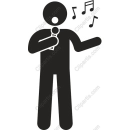 Singing Figure - Performer with Microphone