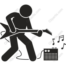 Dynamic Rock Guitarist