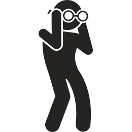 Curious Character with Binoculars
