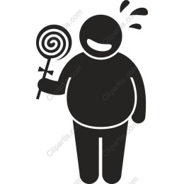 Cheerful Lollipop Character .