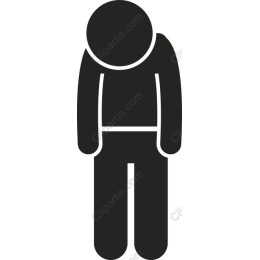 Minimalistic Slouched Figure